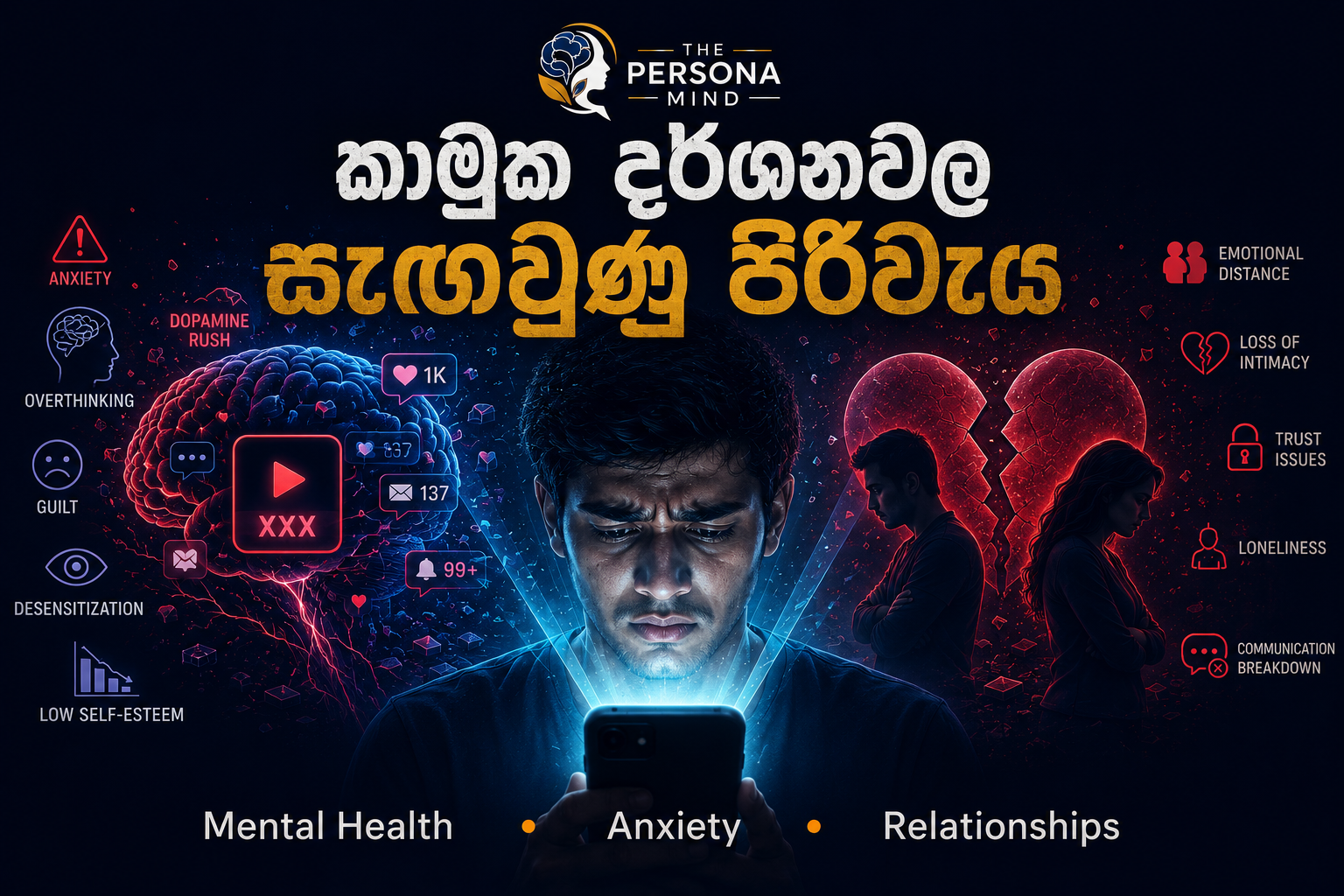 කාමුක දර්ශන නැරඹීම මානසික සෞඛ්‍යයට සහ සබඳතාවලට බලපාන්නේ කෙසේද?